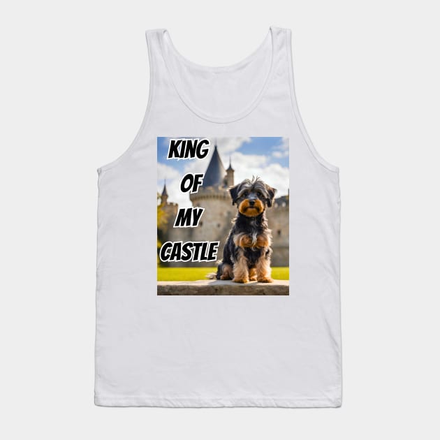 King of My Castle Yorkipoo Tank Top by Doodle and Things